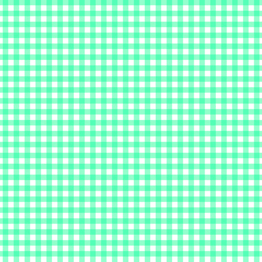 Pastel Green Plaid Handmade