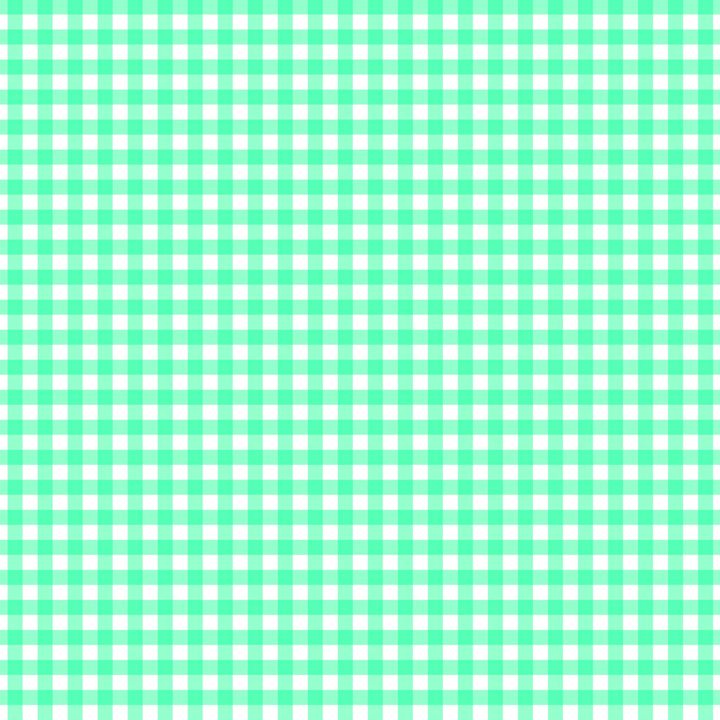 Pastel Green Plaid Handmade