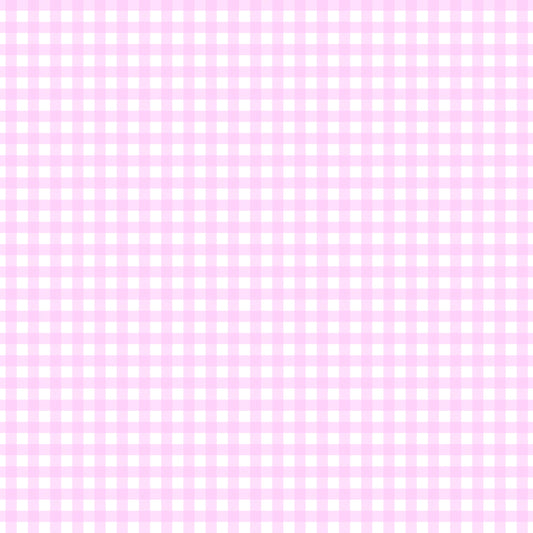Pastel Light Pink Plaid Handmade