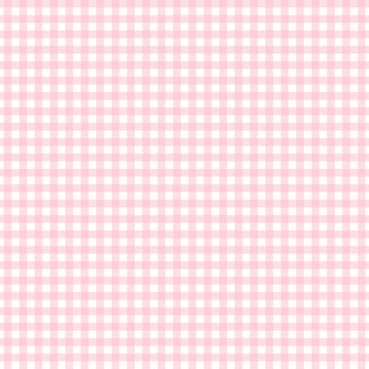 Pastel Light Red Plaid Handmade