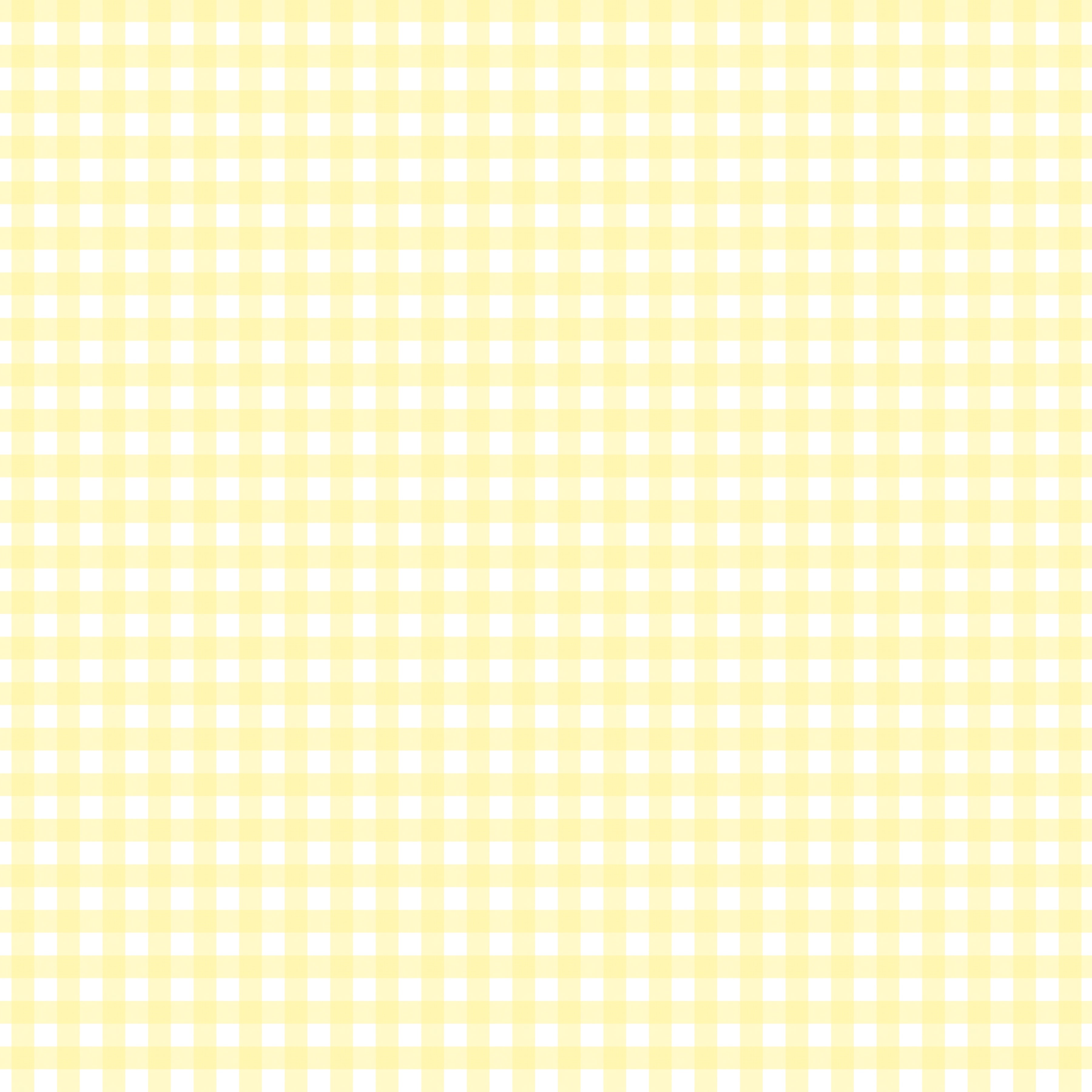 Pastel Light Yellow Plaid Handmade