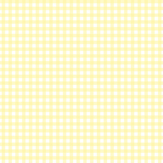 Pastel Light Yellow Plaid Handmade