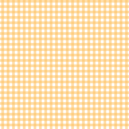 Pastel Orange Plaid Handmade