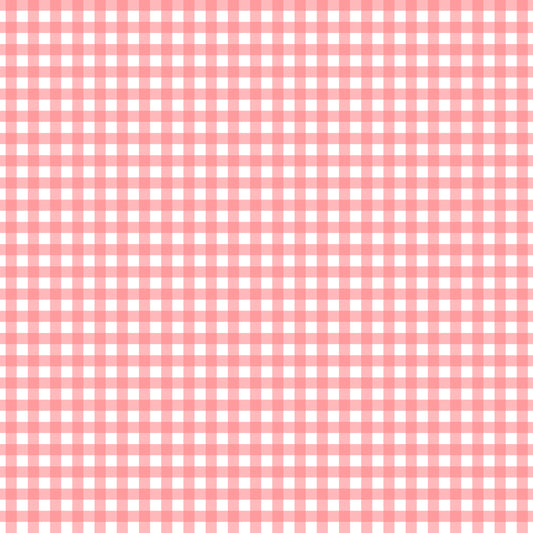 Pastel Red Plaid Handmade
