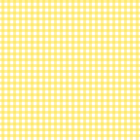 Pastel Yellow Plaid Handmade