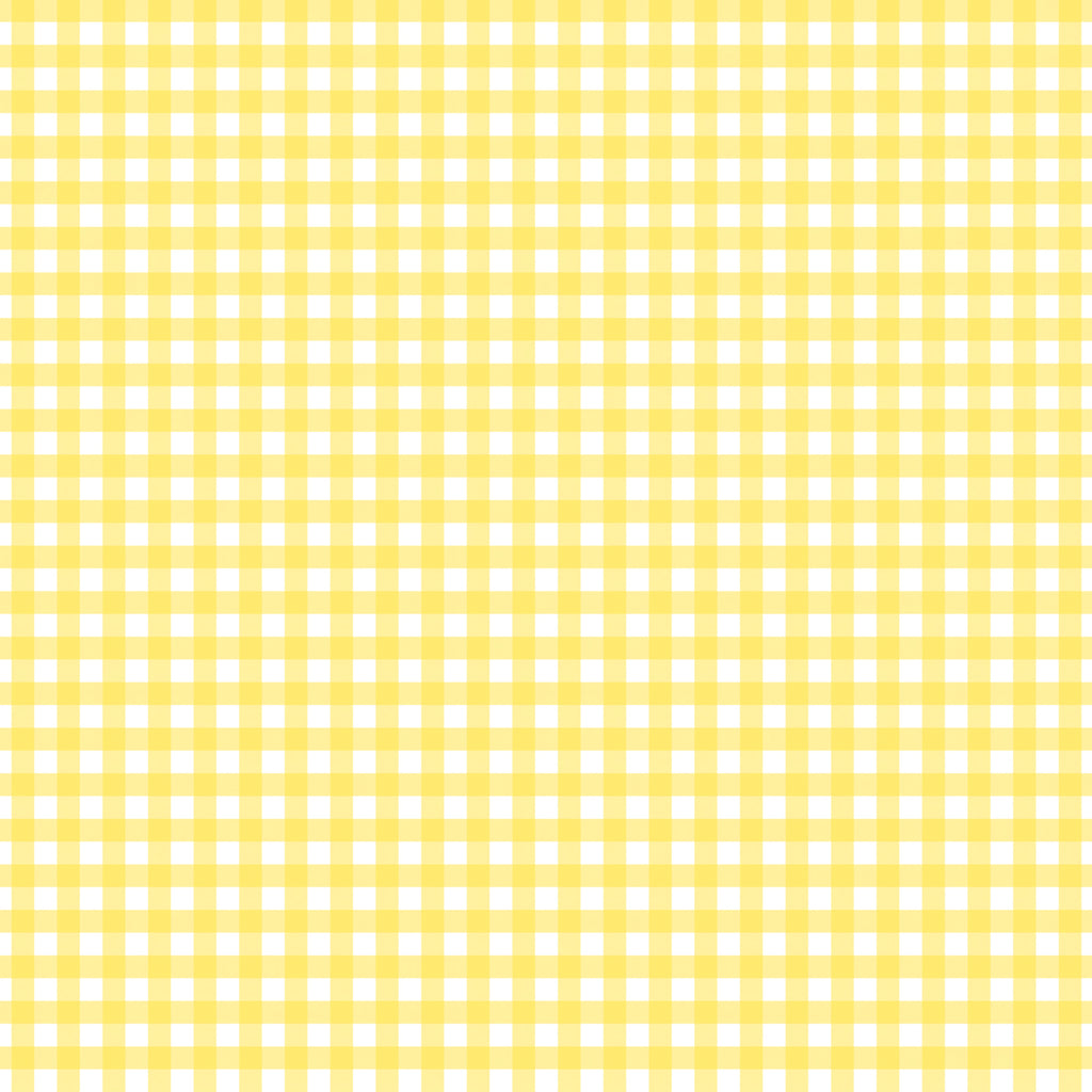 Pastel Yellow Plaid Handmade