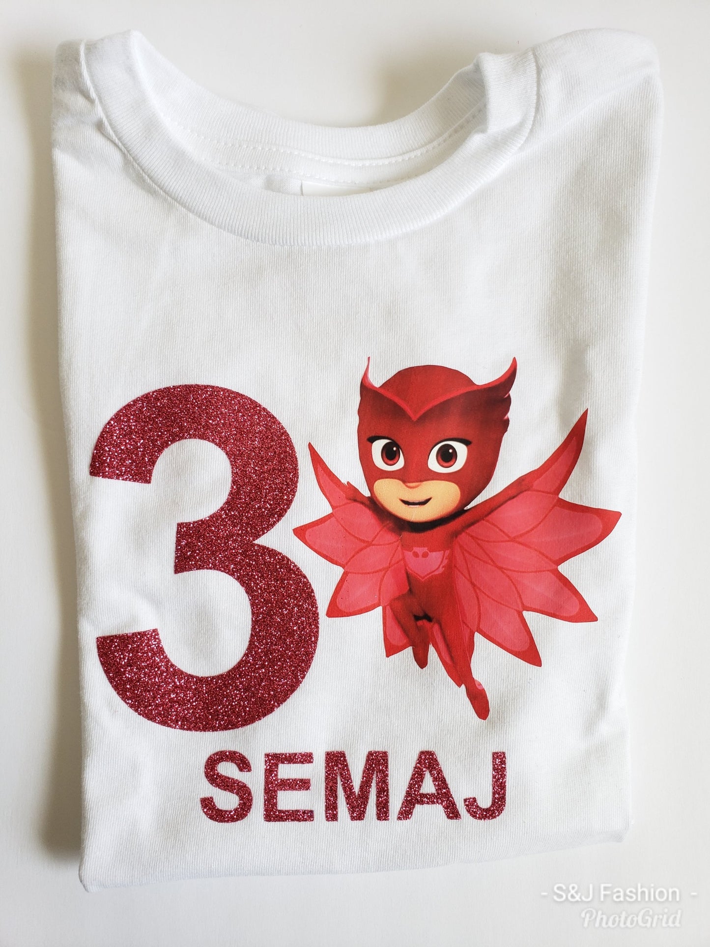 PJ Mask Birthday Shirt Boys Shirt Girls Shirt Personalized