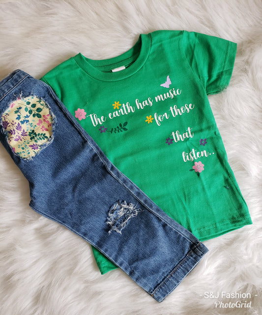 Earth Day Girls Shirt