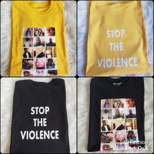 Stop the Violence Adults Mens Shirt Ladies Shirt Boys Shirt Girls Shirt