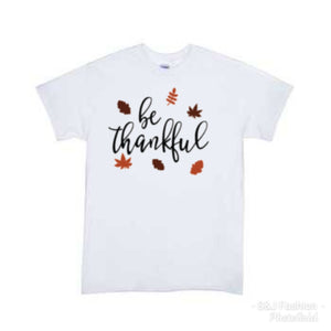 Be Thankful Girls Shirt Boys Shirt Thanksgiving Fall