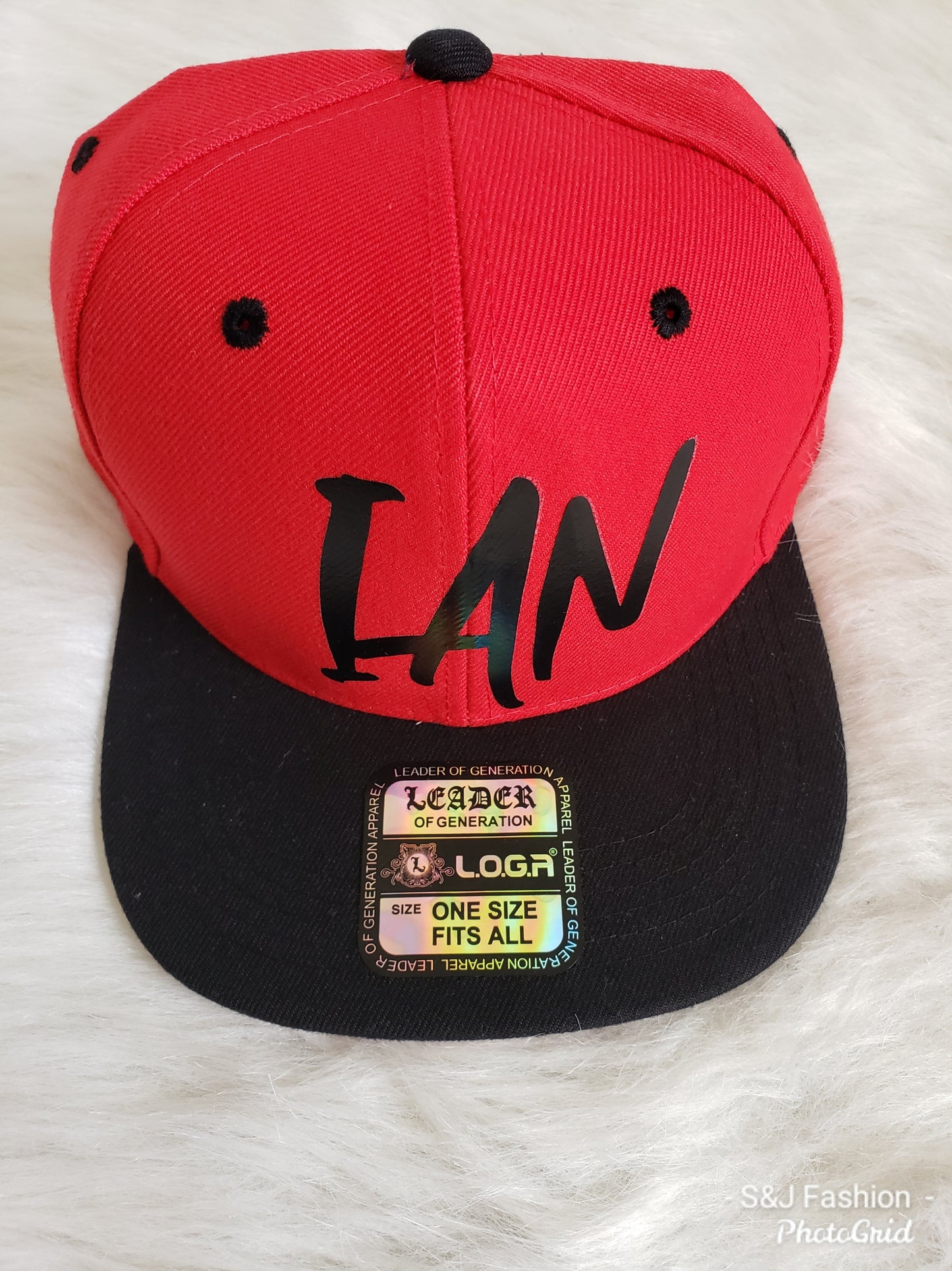 Red & Black Snapback Hat