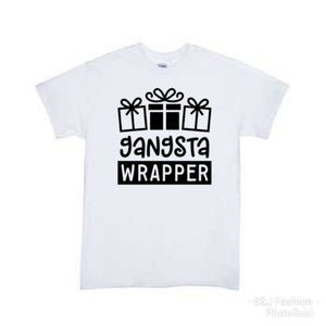 Gangsta Wrapper Christmas Boys Shirt Girls Shirt