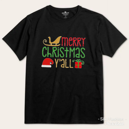 Merry Christmas Y'all Boys Shirt Girls Shirt