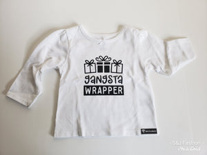 Gangsta Wrapper Christmas Boys Shirt Girls Shirt