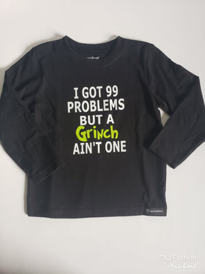 I got 99 problems but a grinch ain't one Christmas Boys Shirt Girls Shirt