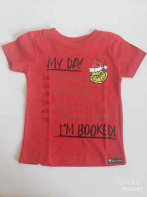 Grinch My Day To Do list Christmas Boys Shirt Girls Shirt