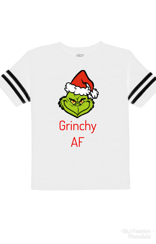 Grinchy AF Christmas Adults Mens Shirt Ladies Shirt