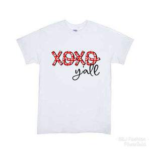 XOXO Y'all Valentine's Girls Shirt