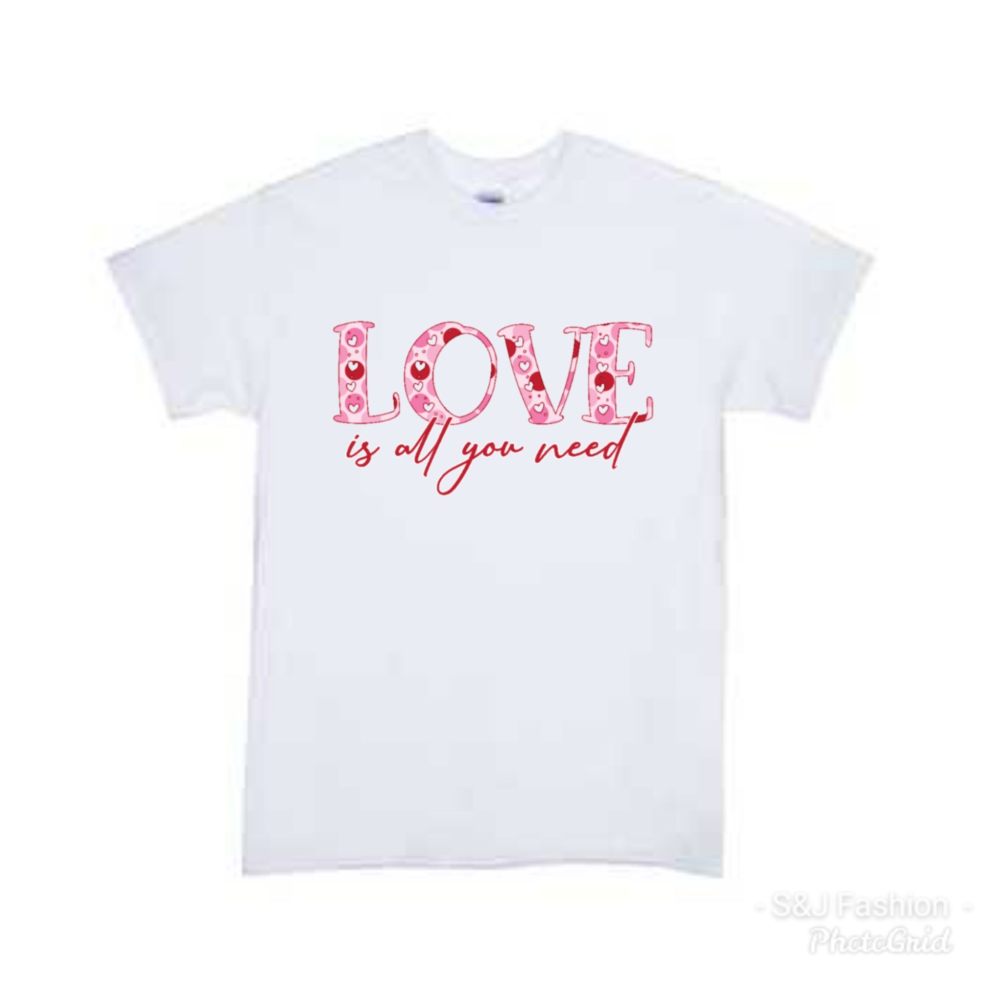 Love is all you need Valentine's Girls Shirt