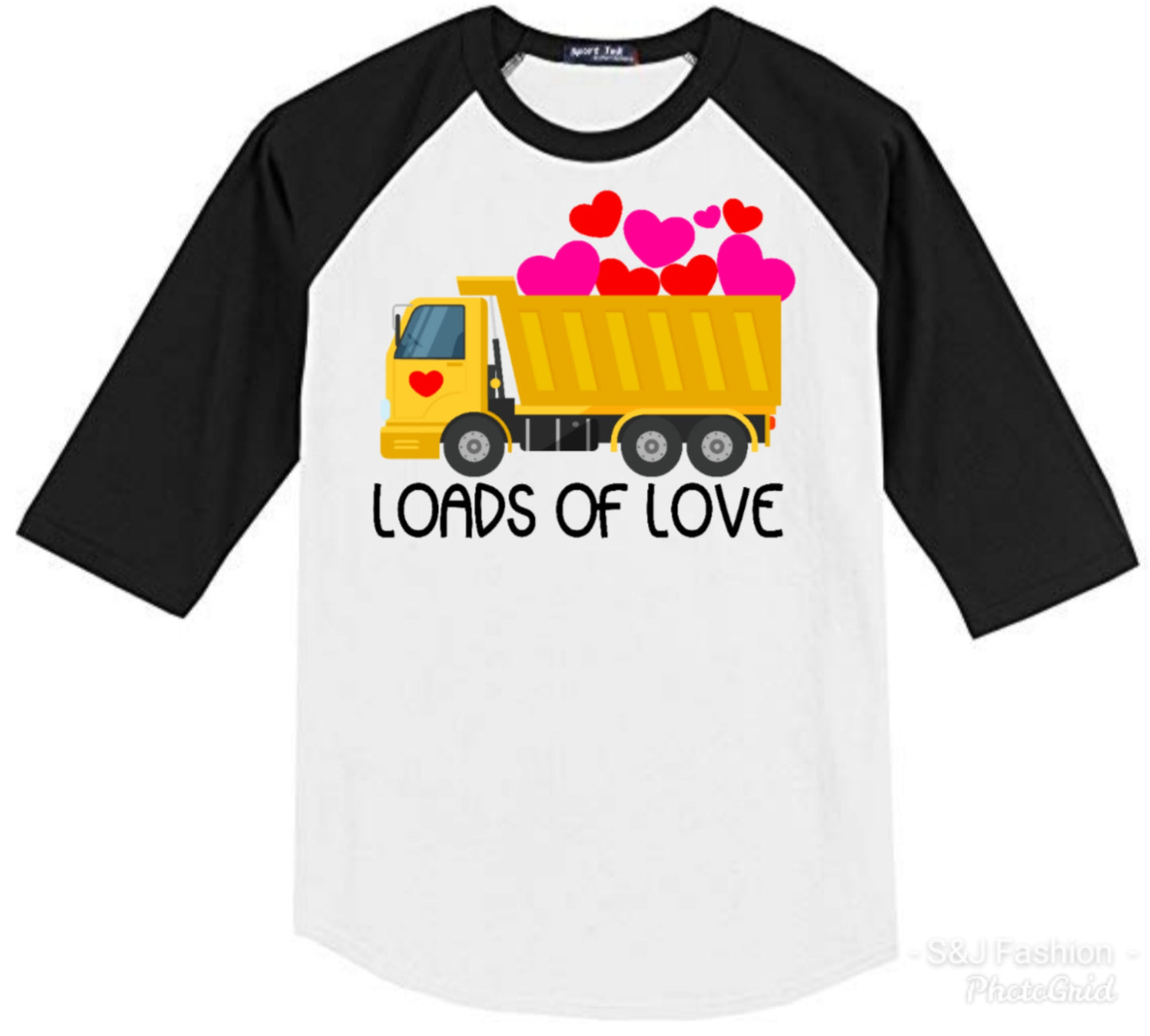 Loads of Love Valentine's Raglan Boys Shirt