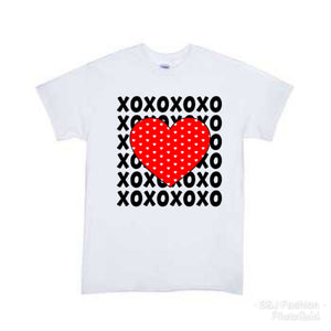 XOXO Heart Valentine's Girls Shirt Boys Shirt