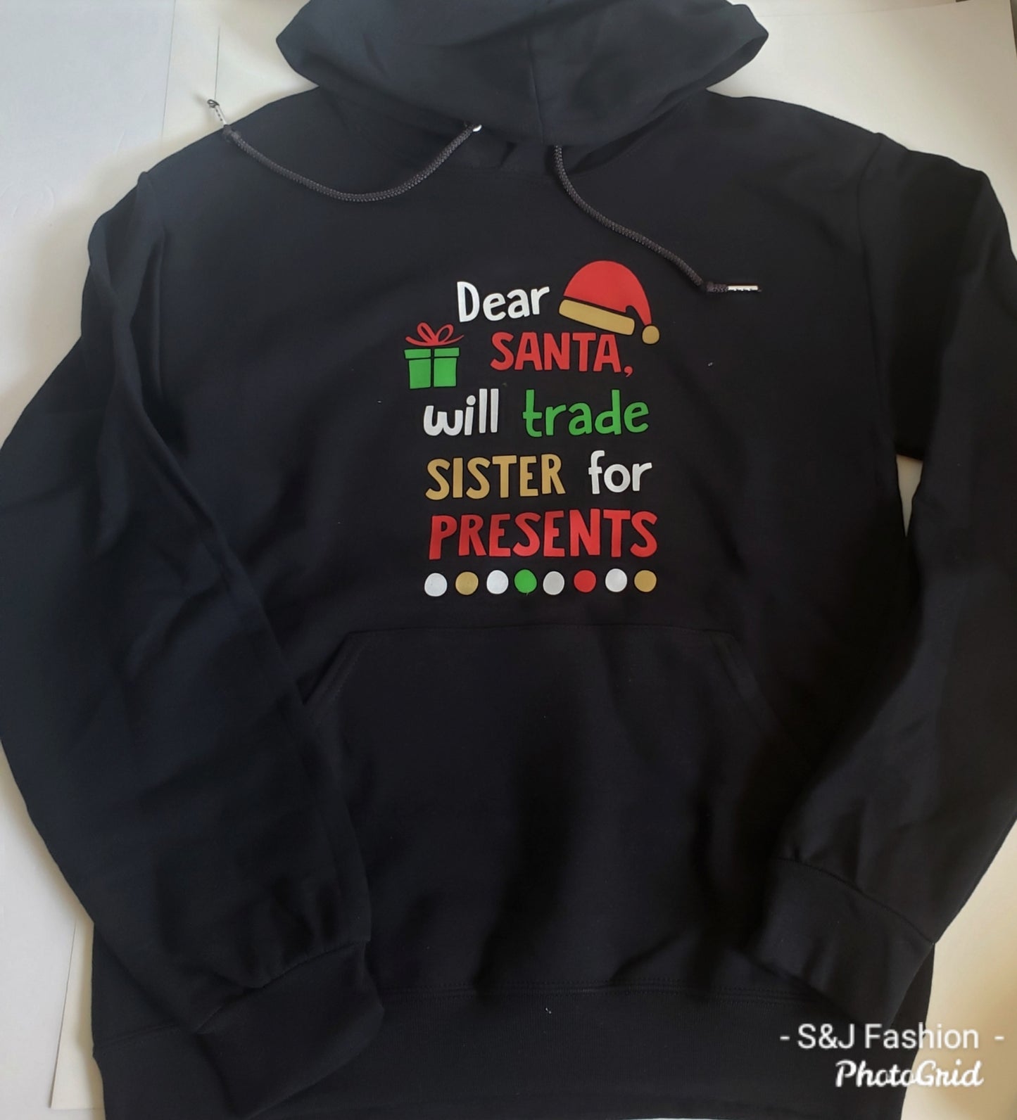Dear Santa will trade Sister Hoodie Christmas Boys Shirt Girls Shirt