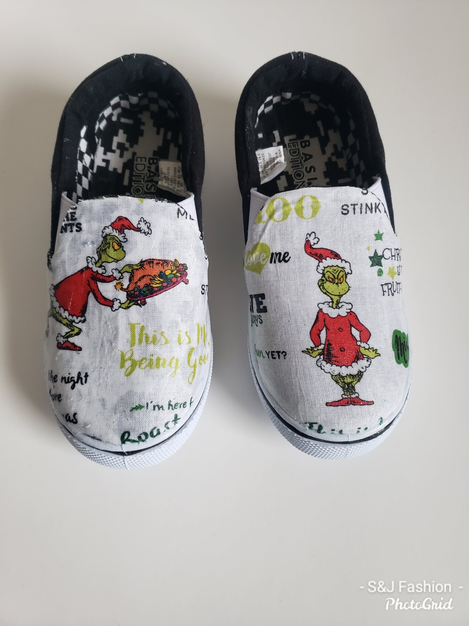 Grinch Shoes Boys Girls Unisex Christmas