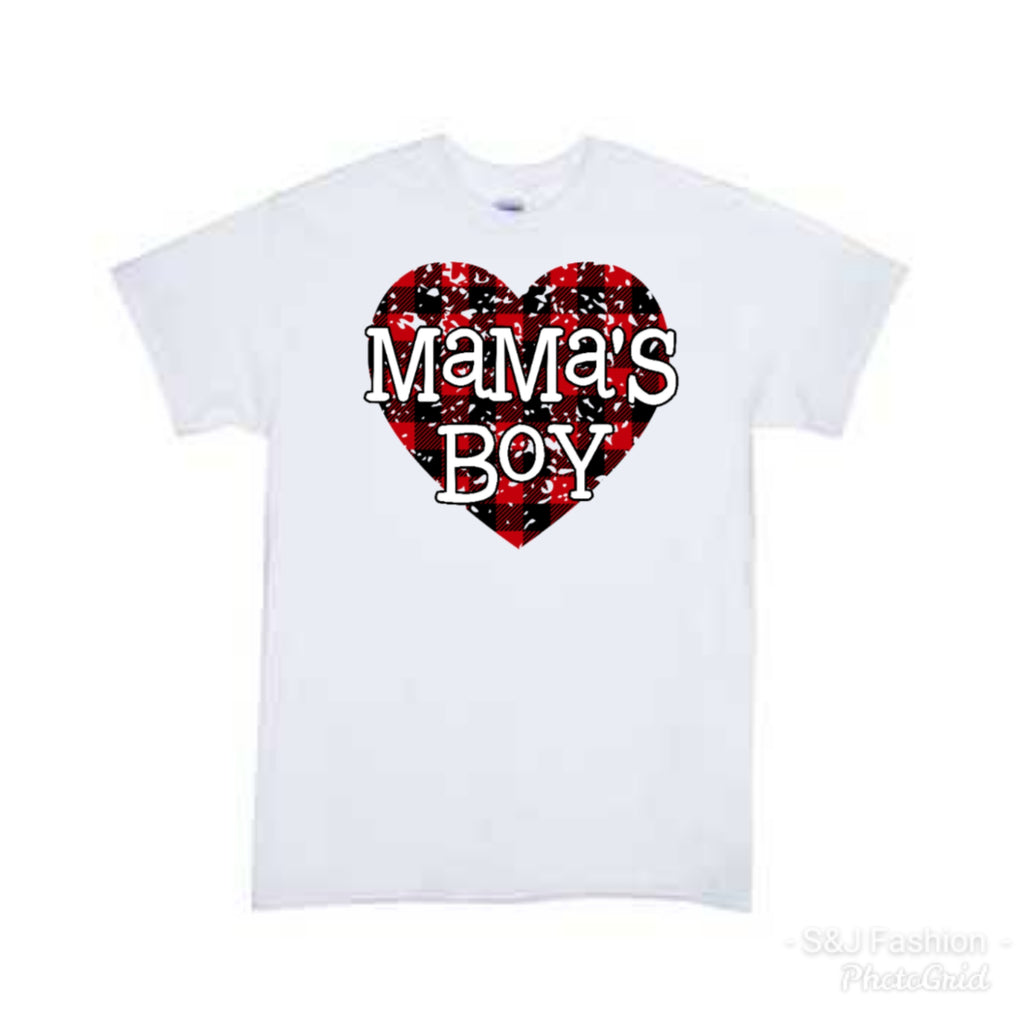 Mama's Boy Valentine's Boys Shirt