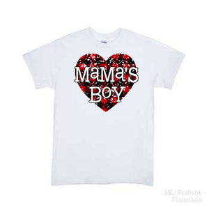 Mama's Boy Valentine's Boys Shirt