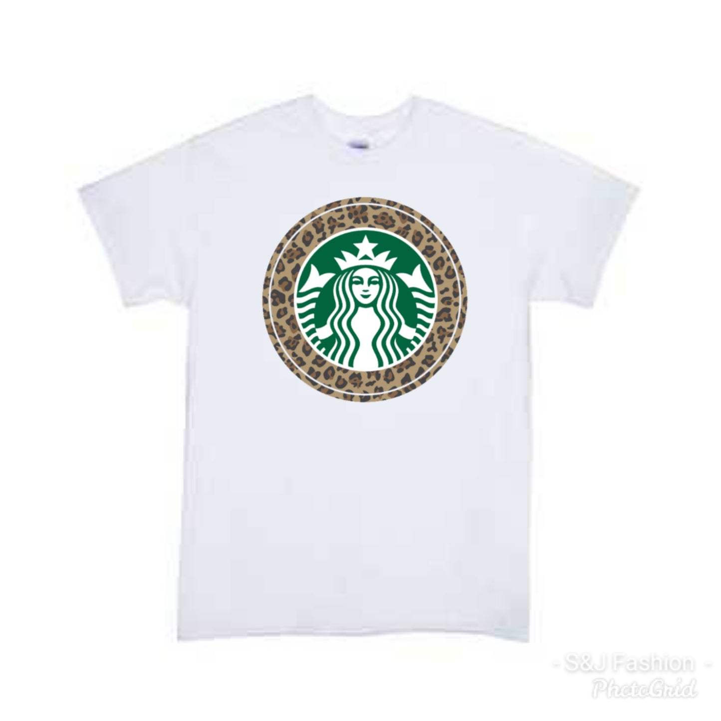 Starbucks Leopard Girls Shirt Ladies Shirt