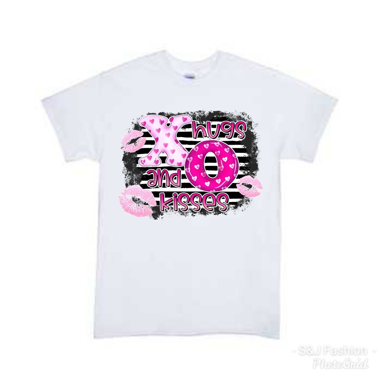 XO Hugs and Kisses Valentine's Girls Shirt