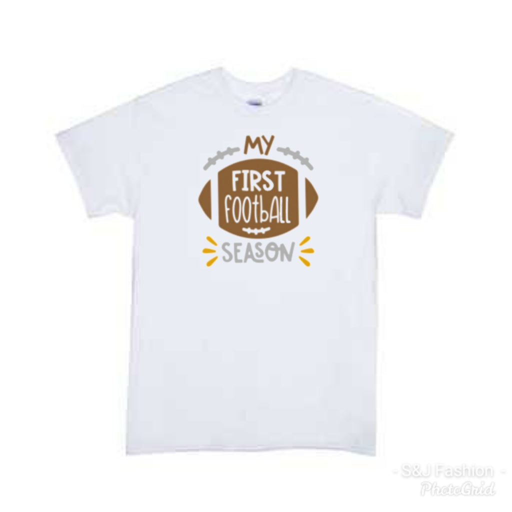 My First Football Season Girls Shirt Boys Shirt Fall