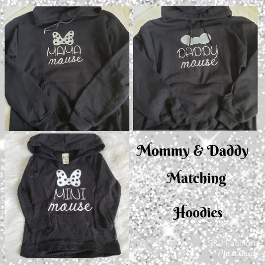 Disney Mama Mouse Daddy Mouse Minnie Mouse Ladies Shirt Mens Shirt Girls Shirt
