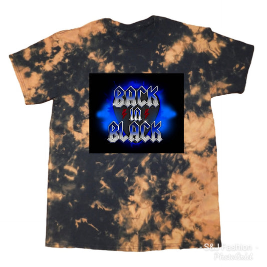 Rock n Roll Back in Black Adult Acid Shirt Mens Shirt Ladies Shirt