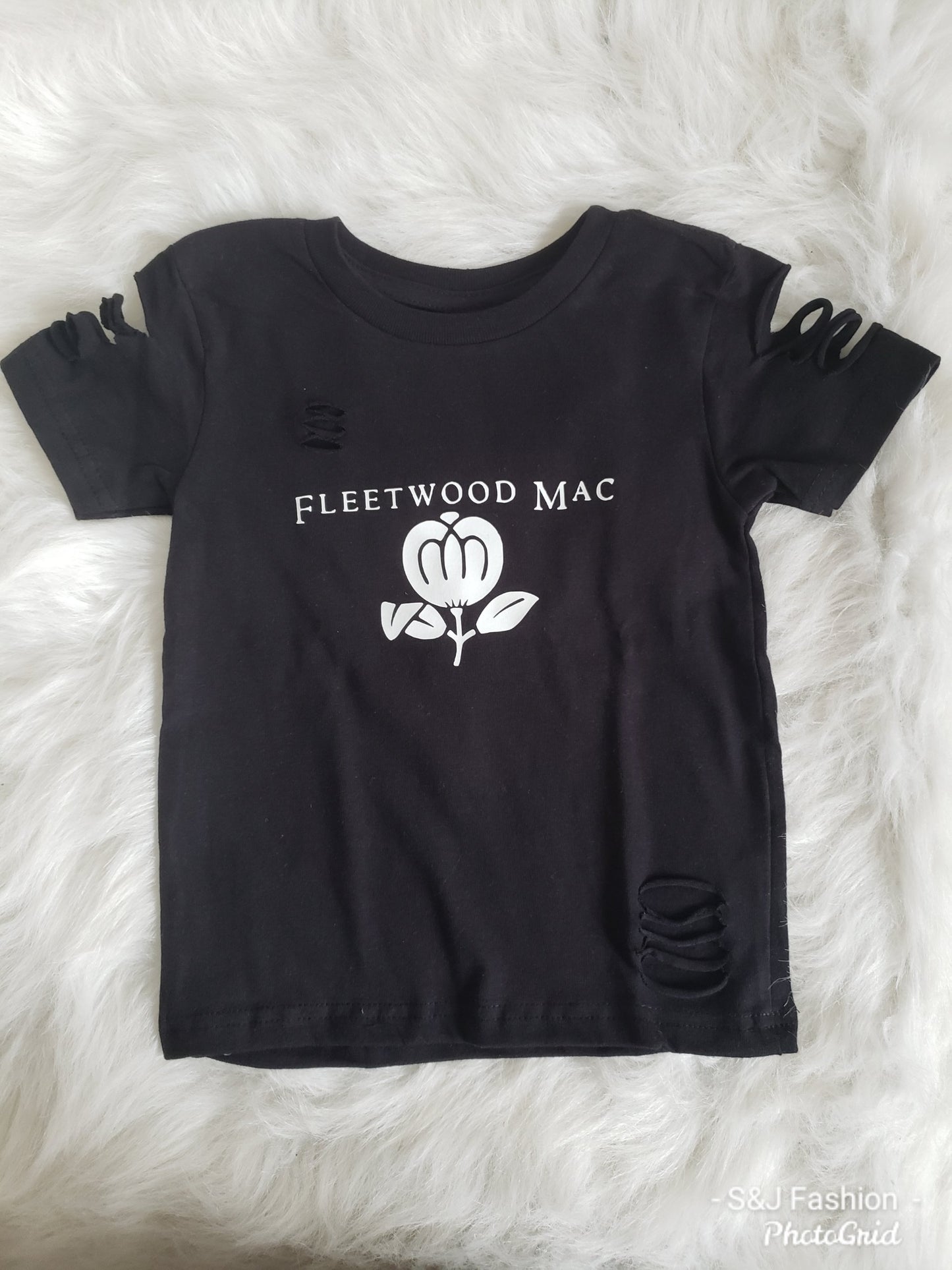 Rock n Roll Fleetwood Mac Shirt Girls Shirt Distressed