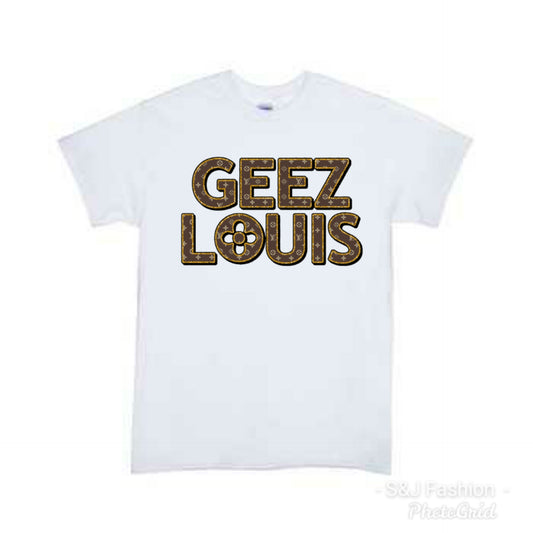 Geez Louis Girls Ladies Shirt Designer LV