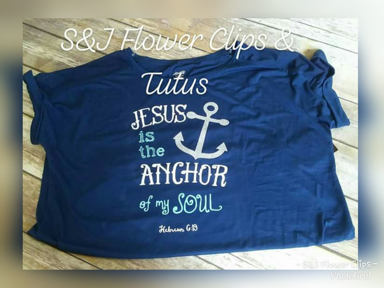 Jesus is the anchor to my soul Ladies Shirt