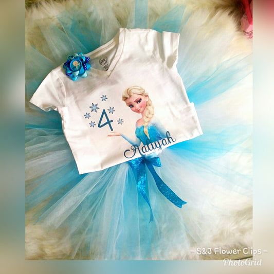 Frozen Birthday Tutu Outfit Personalized Disney