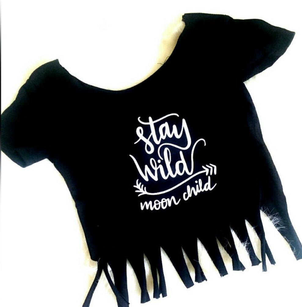 Stay Wild Moon Child Girls Shirt Boys Shirt