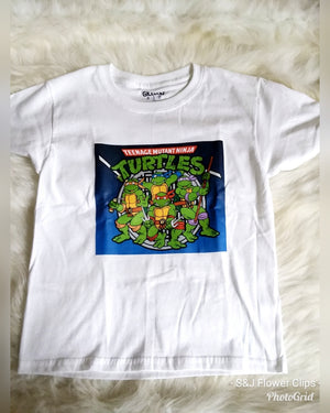 Ninja Turtle cartoon shirt Boys Shirt Girls Shirt