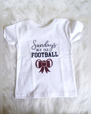 Sundays are for Football Girls Shirt Fall