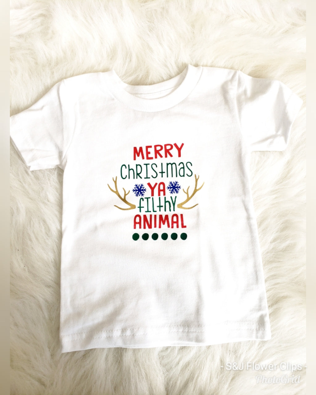 Merry Christmas Ya Filthy Animal Boys Shirt Girls Shirt