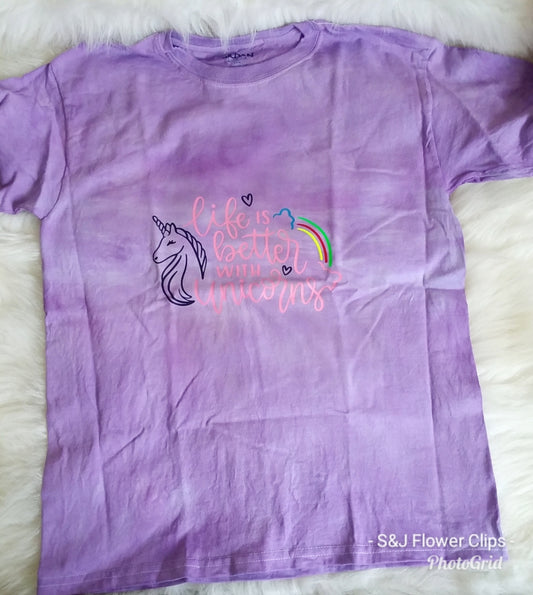 Life is better with Unicorn Girls Shirt