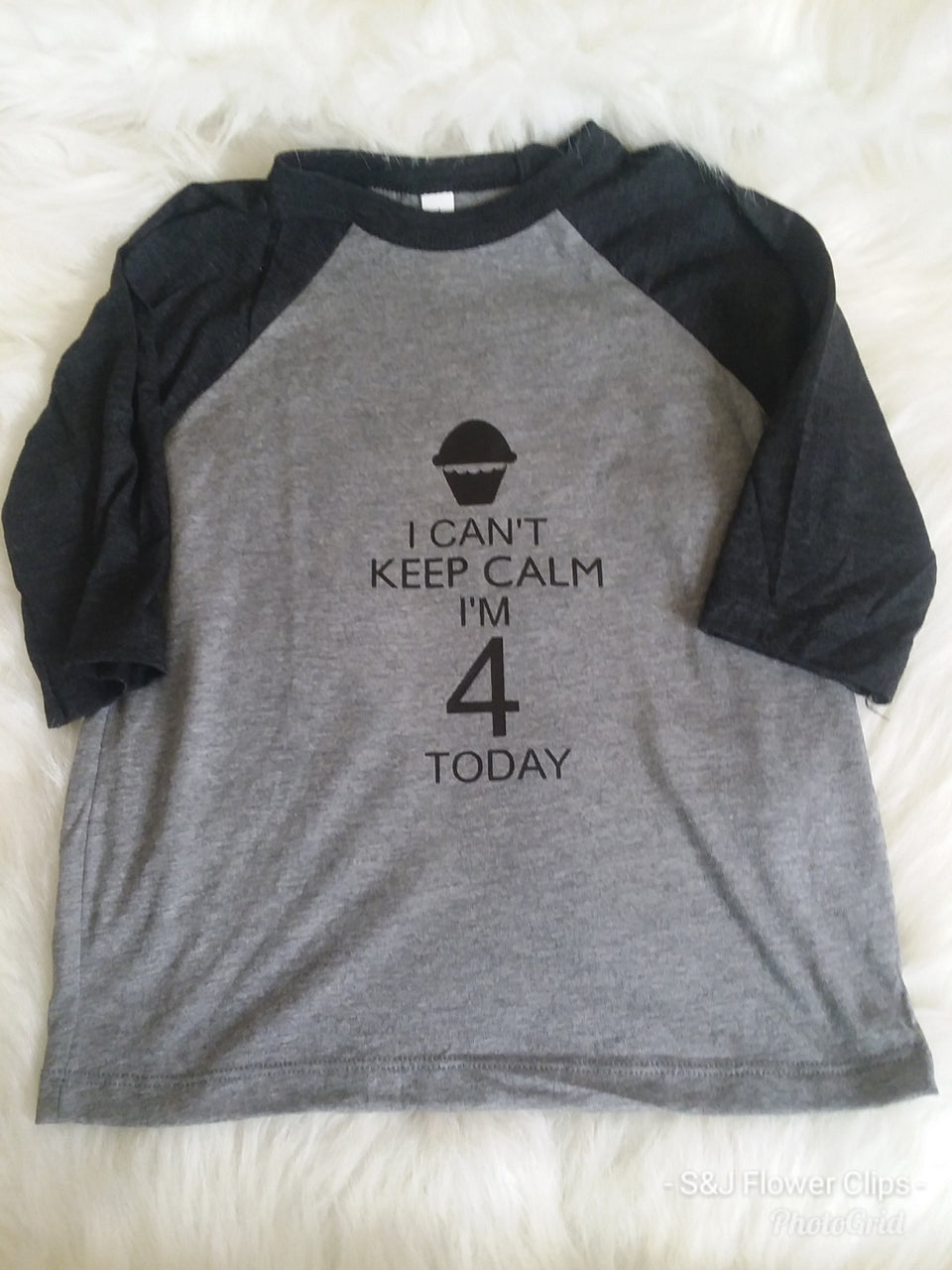 I can't keep clam Birthday Raglan Boys Girls