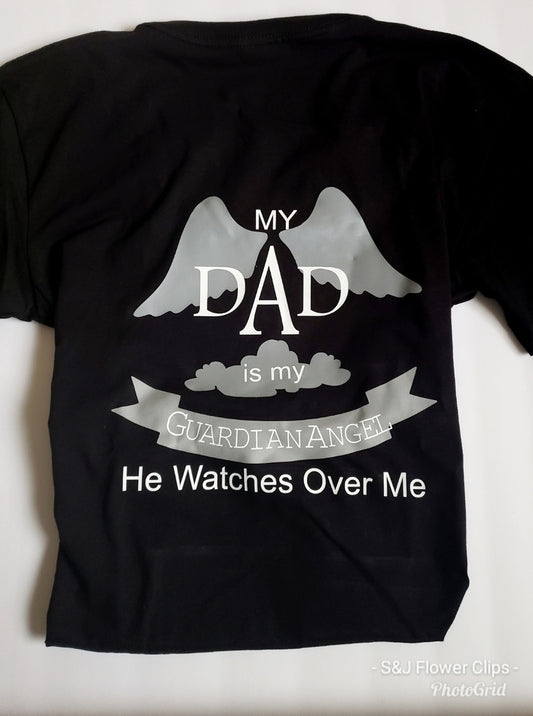 My dad is my guardian angel ladies Shirt mens Shirt