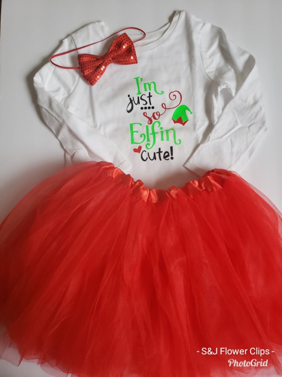 I'm so elfin cute Christmas Tutu Outfit