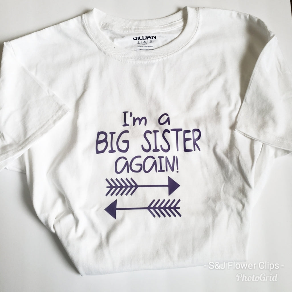 I'm a big sister again Girls Shirt