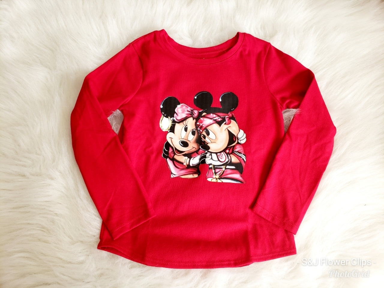 Mickey and Minnie Disney Girls Shirt