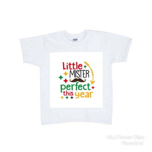 Little Mister Perfect This Year Boys Shirt