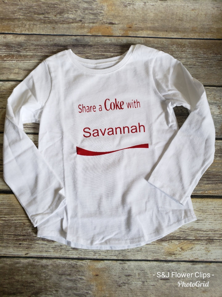 Share a Coke with (Name) Girls Shirt Boys Shirt